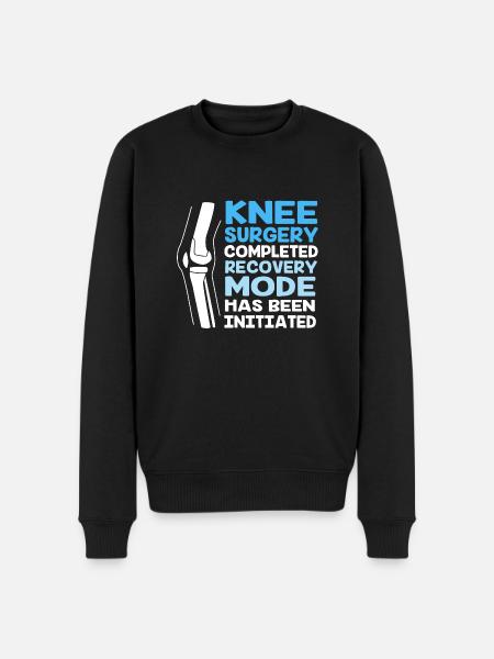 Knee Surgery - Men's Premium Organic Jumper - black