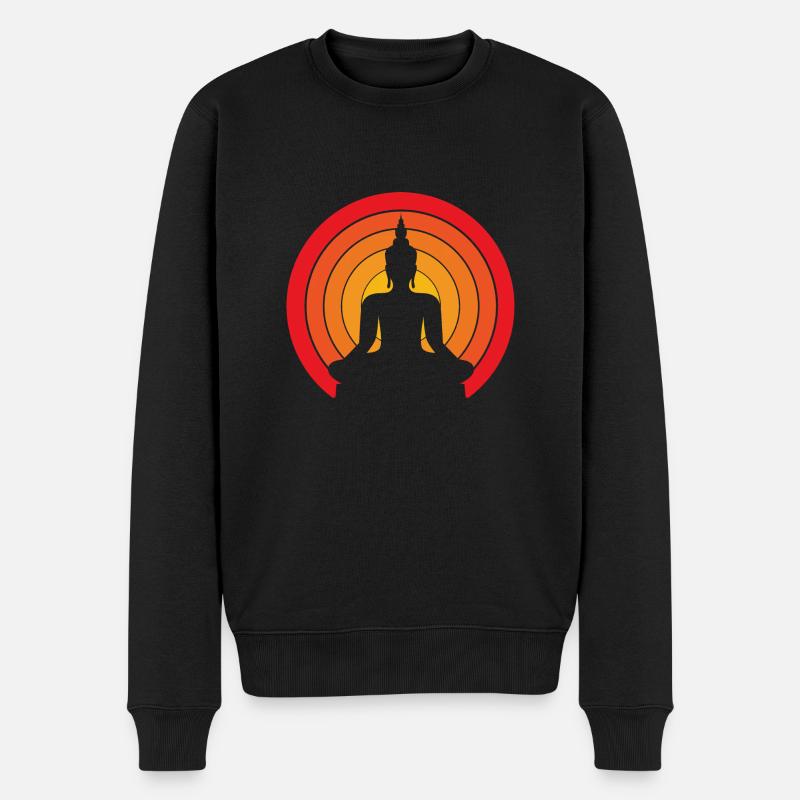 Thai - Männer Premium Bio Pullover - Schwarz