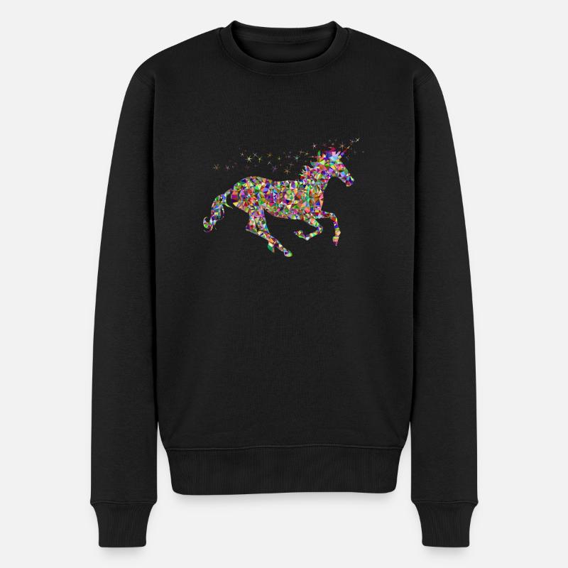 licorne - Pull Premium bio Homme - noir