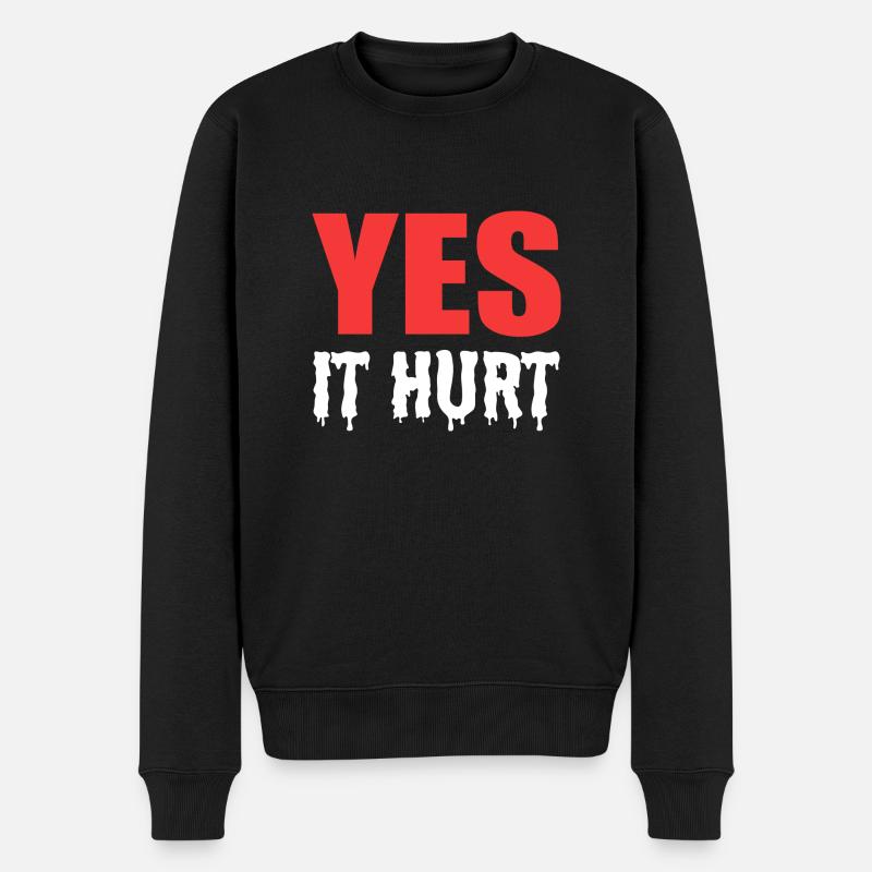 Jambe cassée - Pull Premium bio Homme - noir