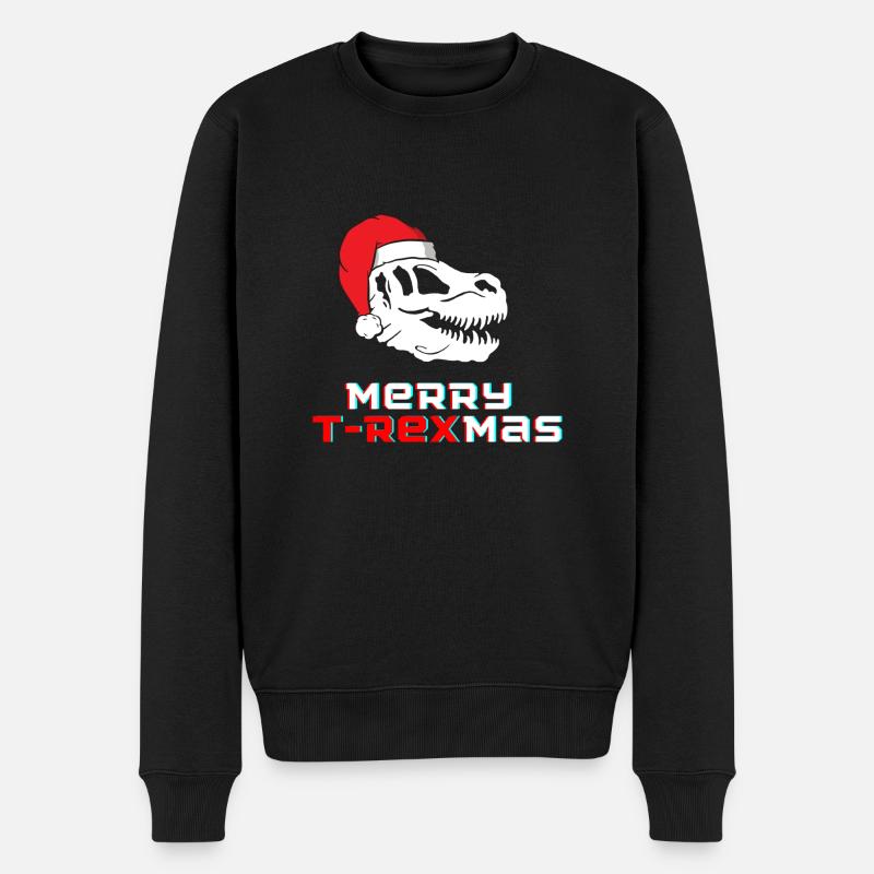 Joyeux T-Rexmas - Pull Premium bio Homme - noir