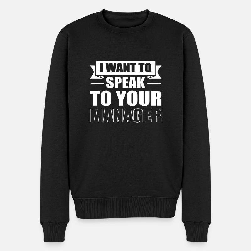 Karen - Männer Premium Bio Pullover - Schwarz