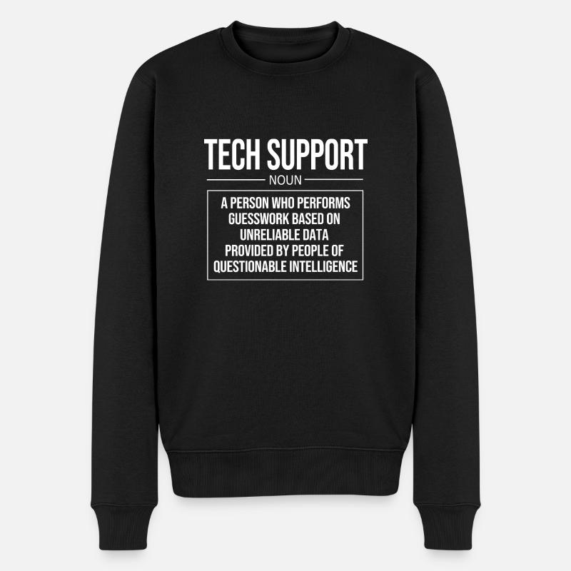 Assistance technique - Pull Premium bio Homme - noir