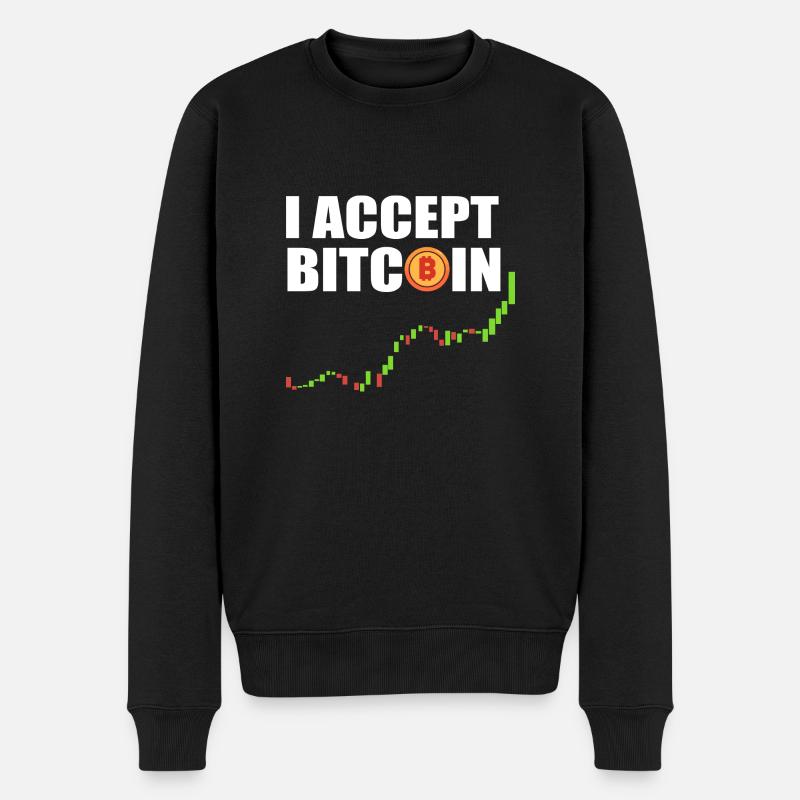 Le bitcoin - Pull Premium bio Homme - noir