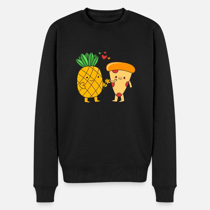 Pizza Hawaï Pizza Ananas - Pull Premium bio Homme - noir