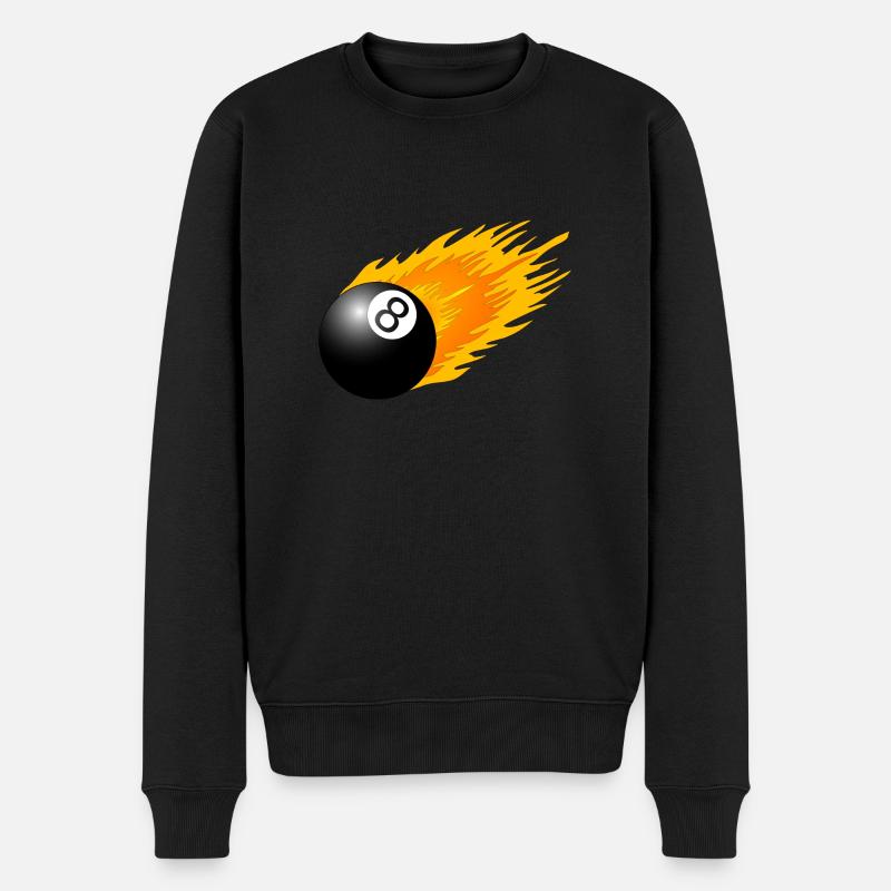 8 Ball - Männer Premium Bio Pullover - Schwarz