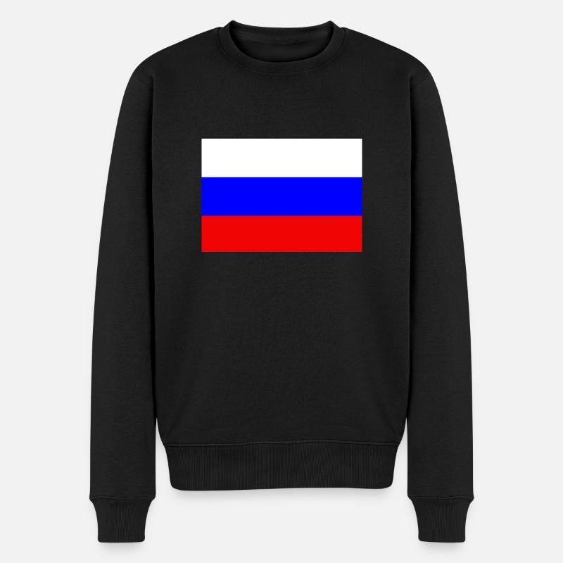Drapeau russe - Pull Premium bio Homme - noir