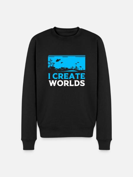 Aquarium Aquarist - Men's Premium Organic Jumper - black