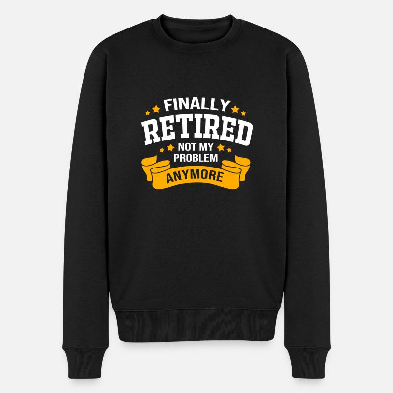 Retraité Retraité Retraité - Pull Premium bio Homme - noir