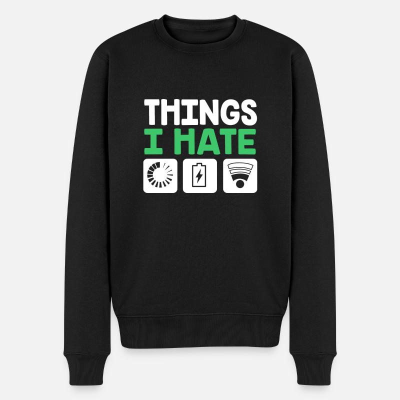 Gamer - Männer Premium Bio Pullover - Schwarz
