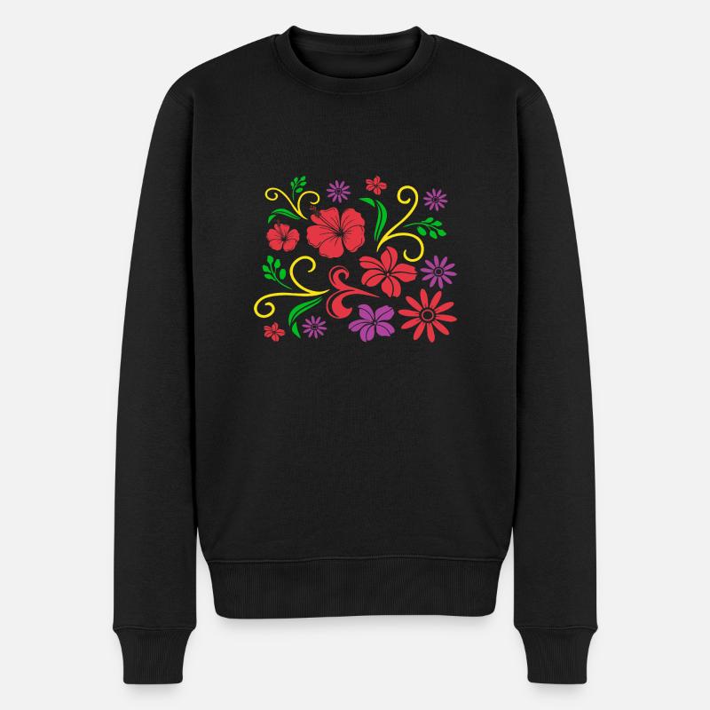 Botaniker - Männer Premium Bio Pullover - Schwarz