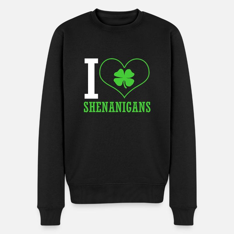 Shenanigan - Männer Premium Bio Pullover - Schwarz