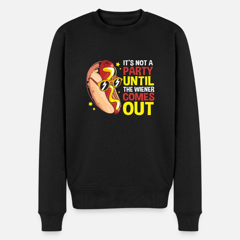 Collation hot-dog - Pull Premium bio Homme - noir
