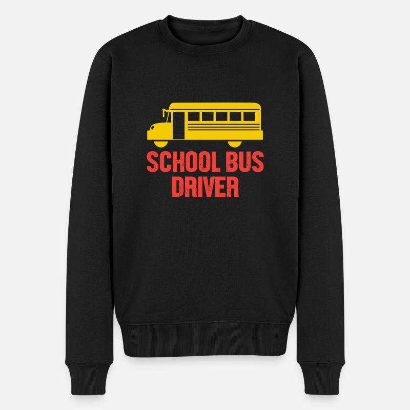 Chauffeur d’autobus scolaire Autobus scolaire - Pull Premium bio Homme - noir