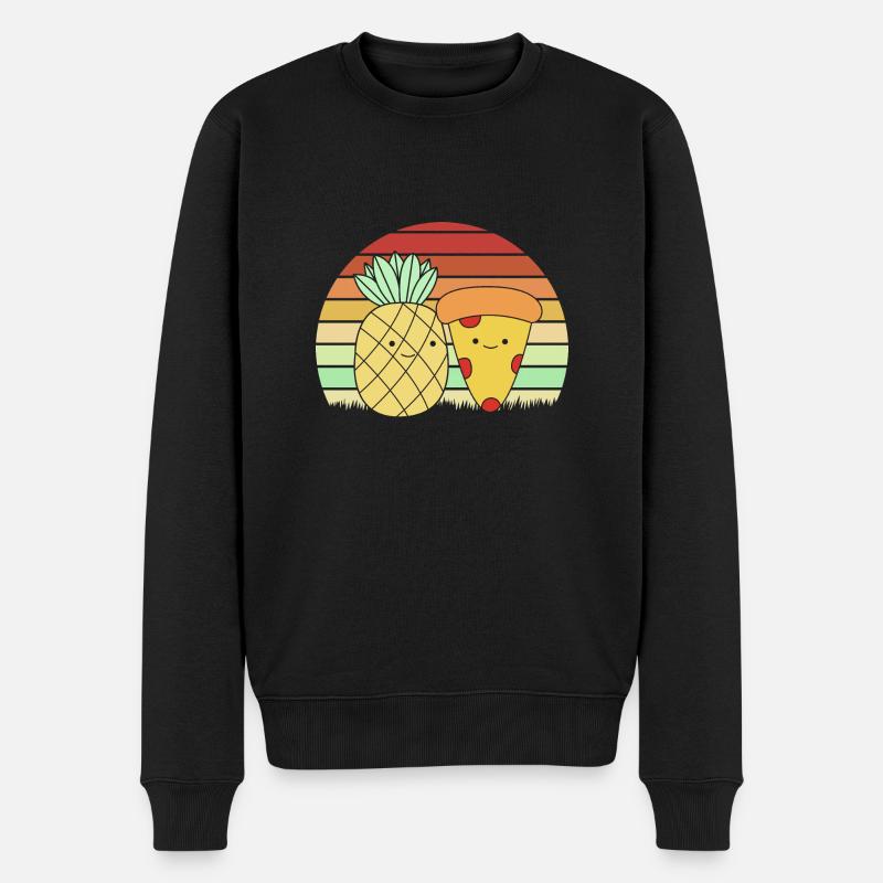 Pizza Hawaï Pizza Ananas - Pull Premium bio Homme - noir