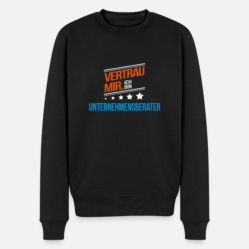Unternehmensberater Beruf Geschenk - Männer Premium Bio Pullover - Schwarz