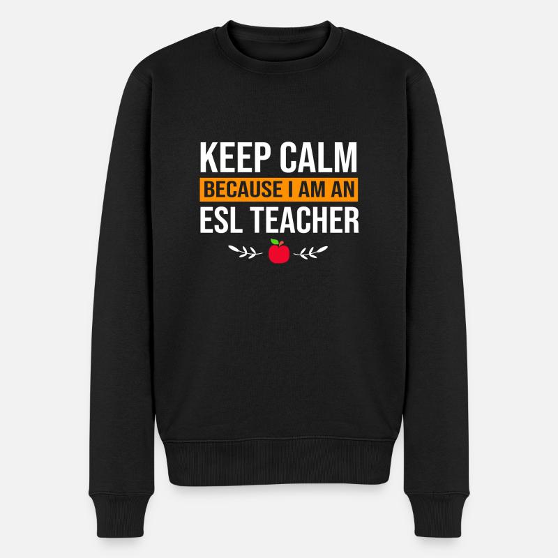 Professeur d’anglais Professeur d’anglais - Pull Premium bio Homme - noir