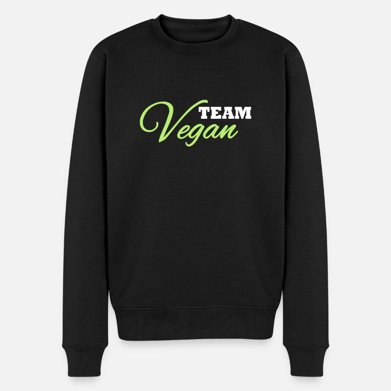 équipe Vegan - Pull Premium bio Homme - noir