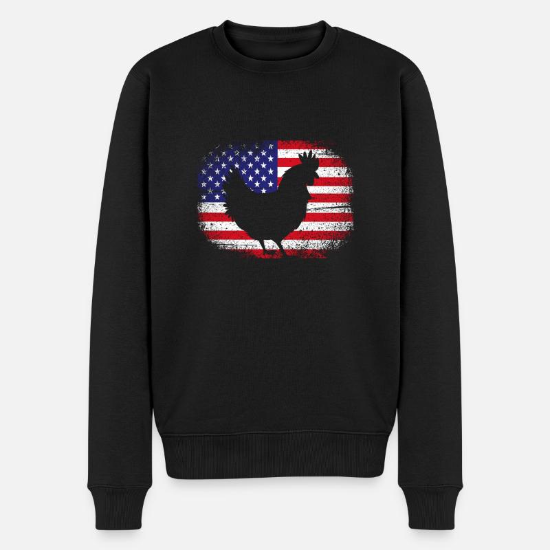 Poulet Volaille - Pull Premium bio Homme - noir