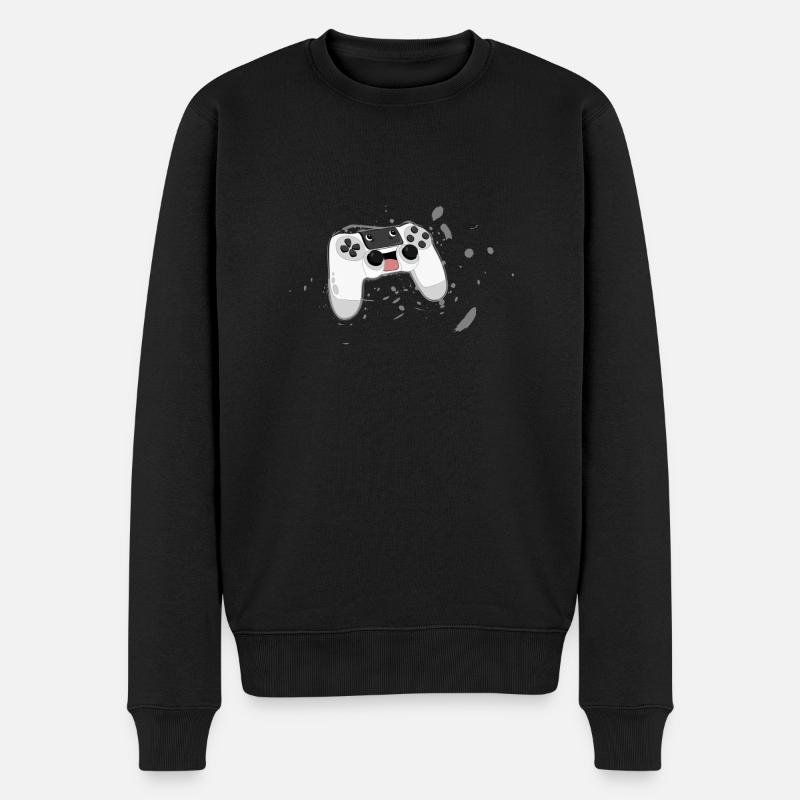manette de jeu manette de jeu - Pull Premium bio Homme - noir