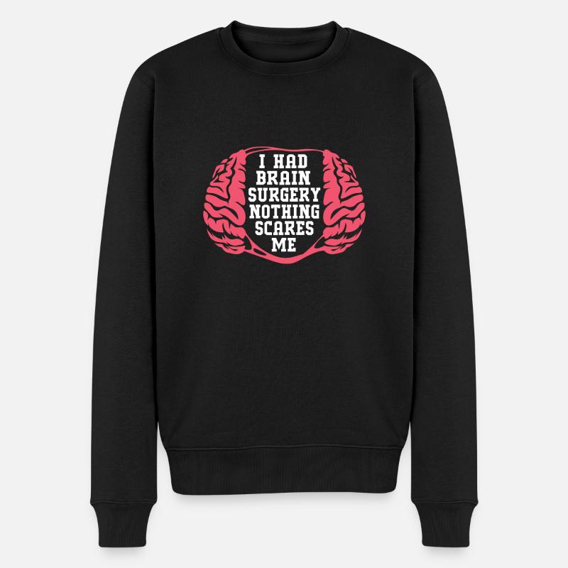 Hirntumor Tumor Gehirn - Männer Premium Bio Pullover - Schwarz