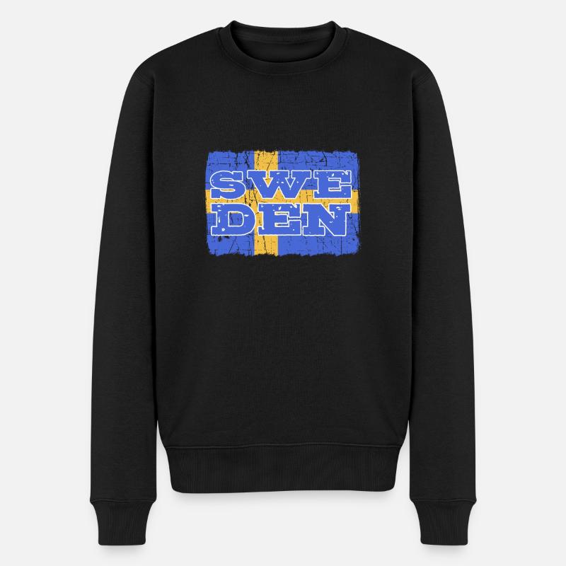 Schweden Schwedisch - Männer Premium Bio Pullover - Schwarz