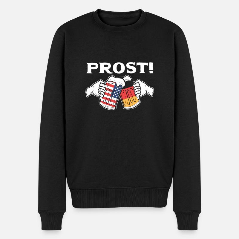 Américain Allemand - Pull Premium bio Homme - noir