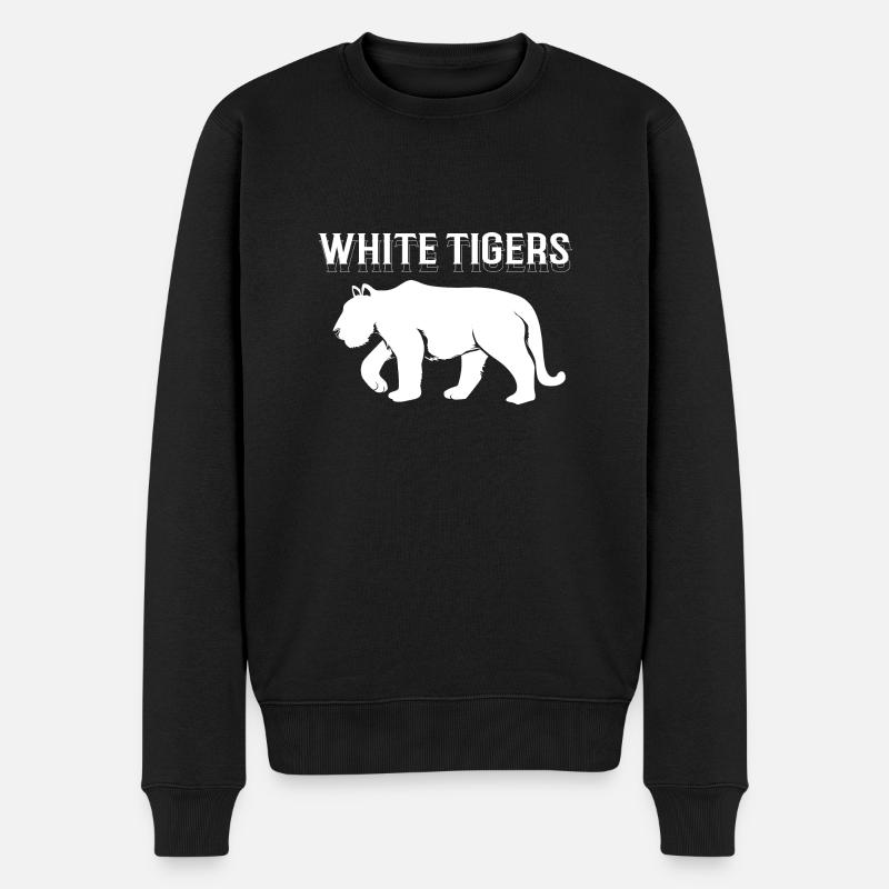 Tigre blanc - Pull Premium bio Homme - noir