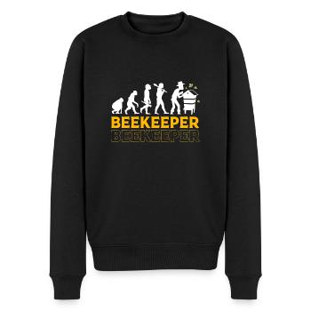 Imker - Männer Premium Bio Pullover - Schwarz - Vorne - Nico (187cm)