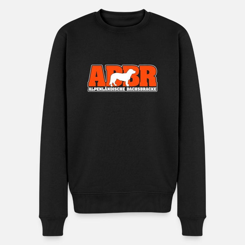 ALPENLÄNDISCHE DACHSBRACKE ADBR - Männer Premium Bio Pullover - Schwarz