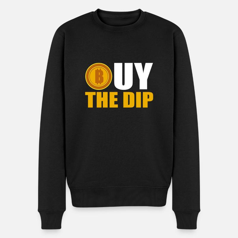 Bitcoin - Männer Premium Bio Pullover - Schwarz