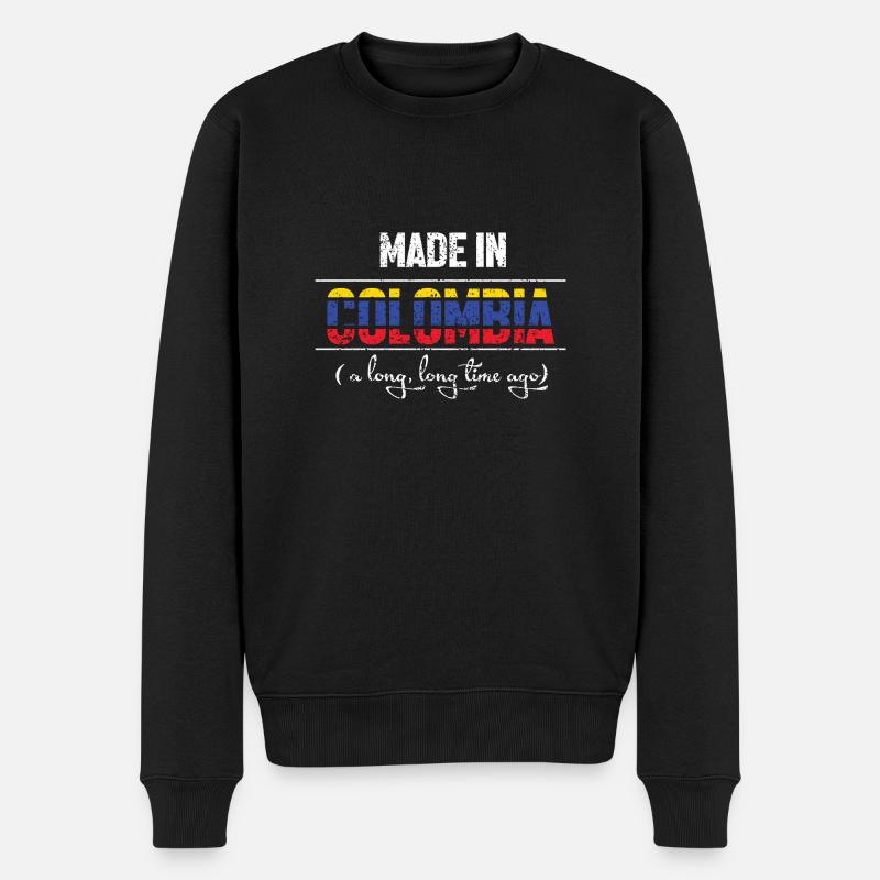Kolumbien - Männer Premium Bio Pullover - Schwarz