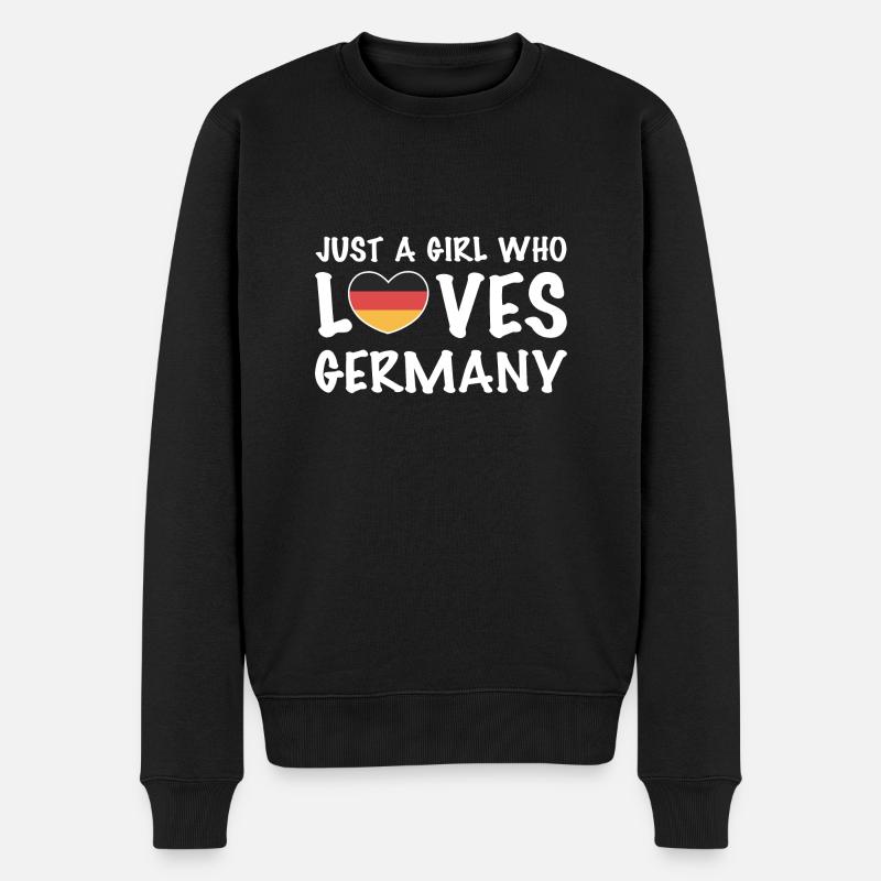 Deutschland - Männer Premium Bio Pullover - Schwarz