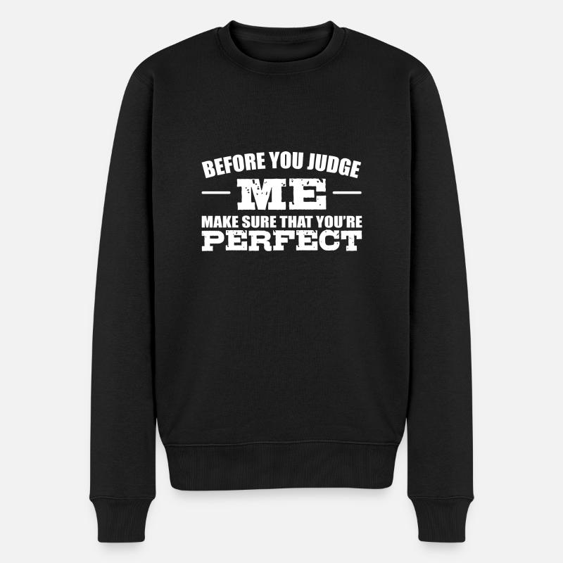 Mobbing - Männer Premium Bio Pullover - Schwarz