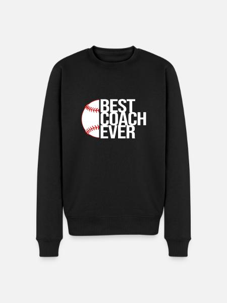 Baseball Coach - Men's Premium Organic Jumper - black