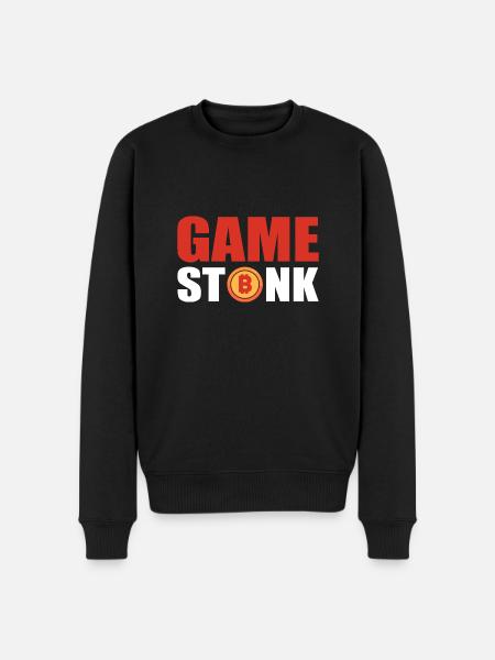Bitcoin Stonk - Men's Premium Organic Jumper - black