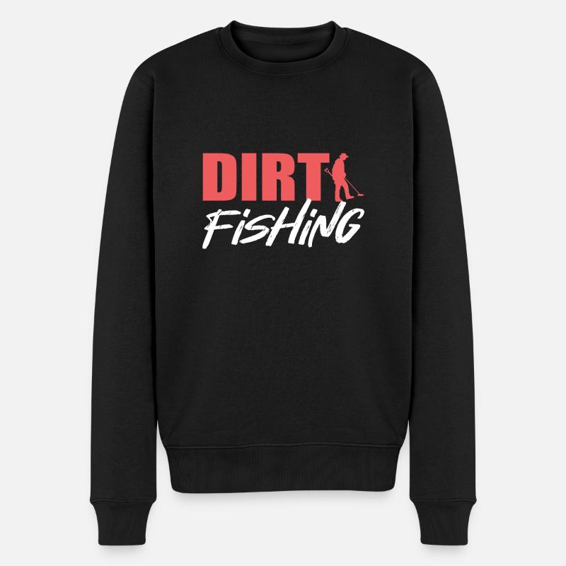 Metalldetektor - Männer Premium Bio Pullover - Schwarz