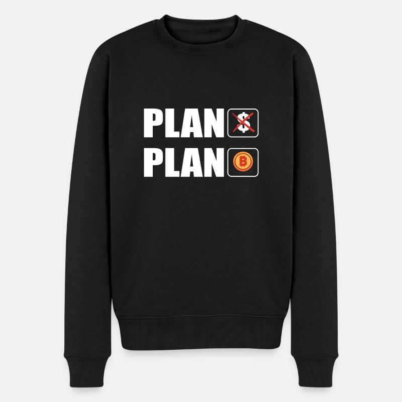 Le bitcoin - Pull Premium bio Homme - noir