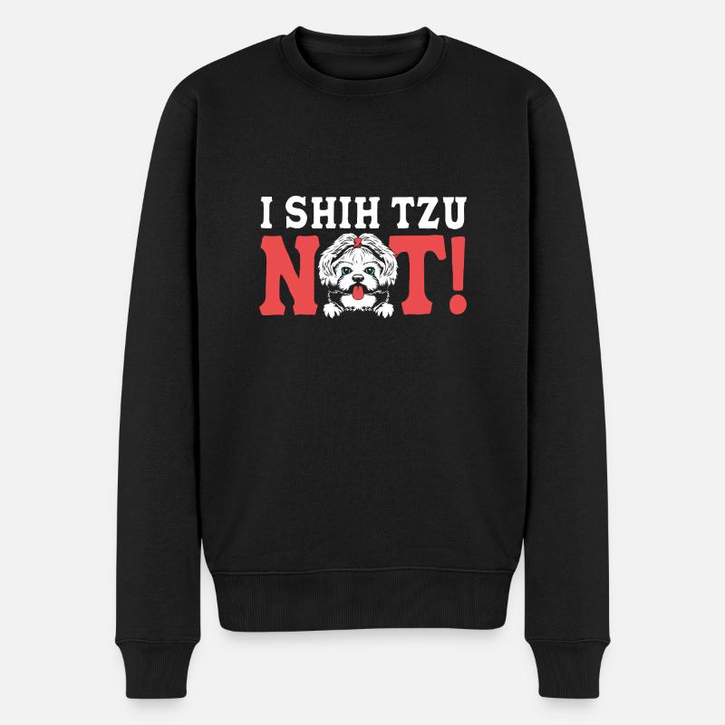 Shih Tzu - Pull Premium bio Homme - noir