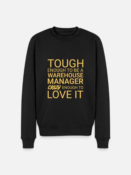 Warehouse Manager Crazy - Men's Premium Organic Jumper - black