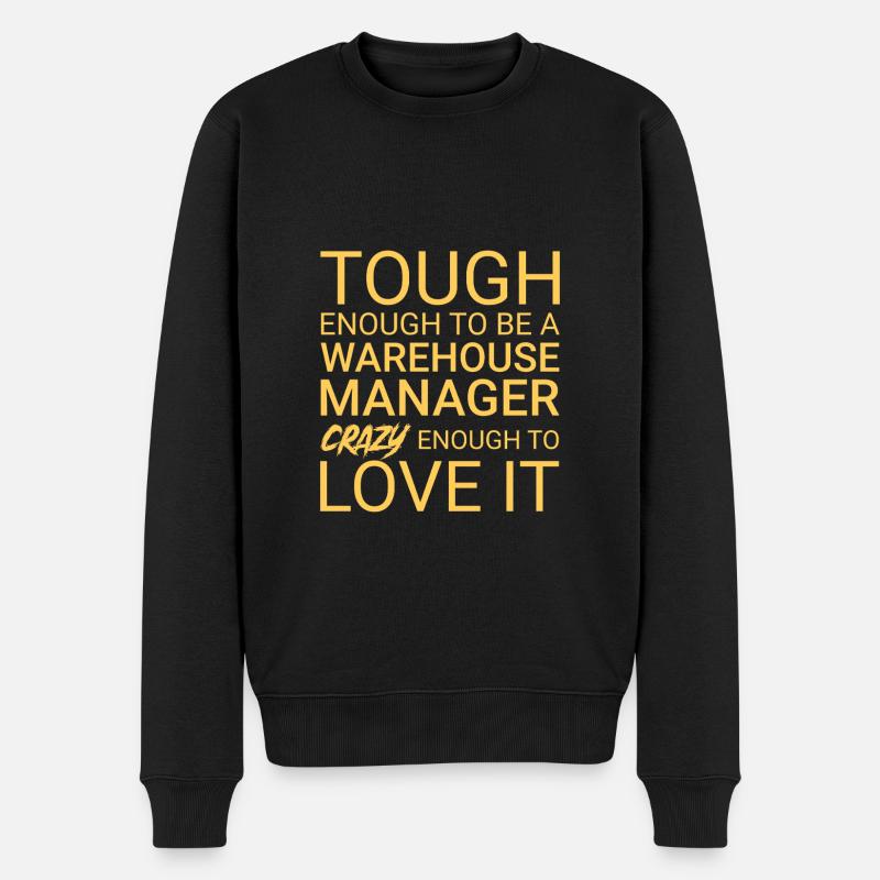 Gérant d’entrepôt Crazy - Pull Premium bio Homme - noir