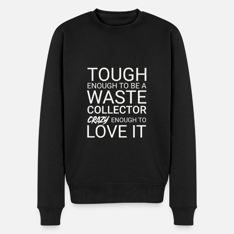 Collecteur de déchets Crazy - Pull Premium bio Homme - noir