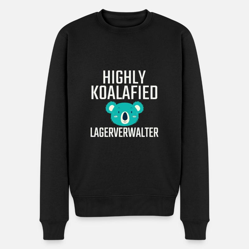 Lagerverwalter Koalafied - Männer Premium Bio Pullover - Schwarz