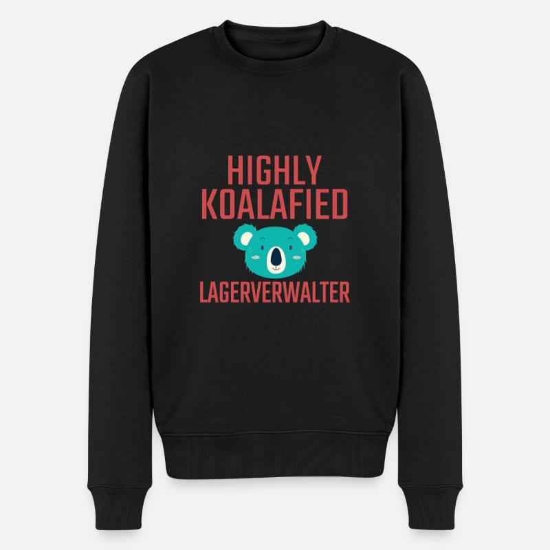 Lagerverwalter Koalafied - Männer Premium Bio Pullover - Schwarz