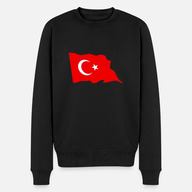 drapeau Turquie - Pull Premium bio Homme - noir