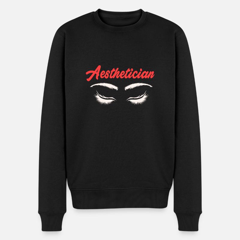 Kosmetikerin - Männer Premium Bio Pullover - Schwarz