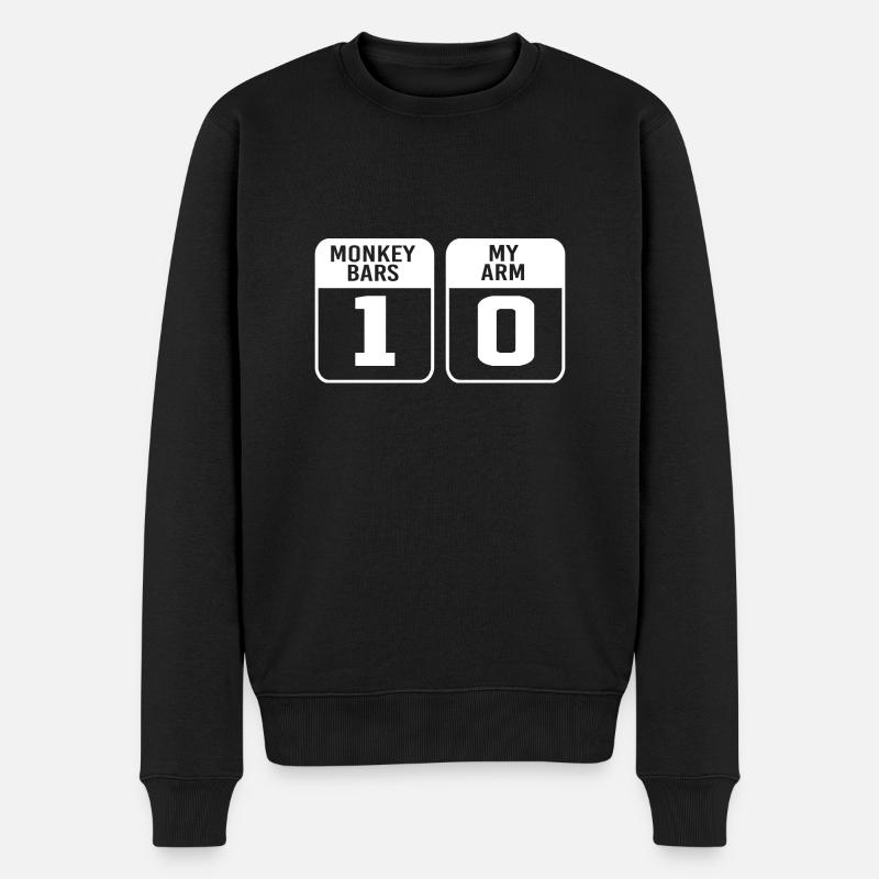 Broken Arm Bone Fracture - Men's Premium Organic Jumper - black
