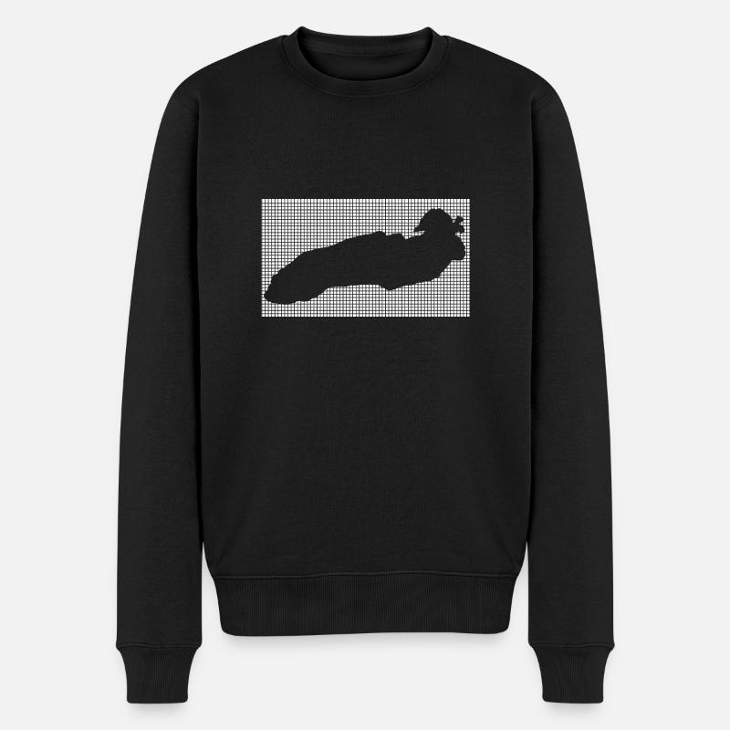 Grands Lacs - Pull Premium bio Homme - noir