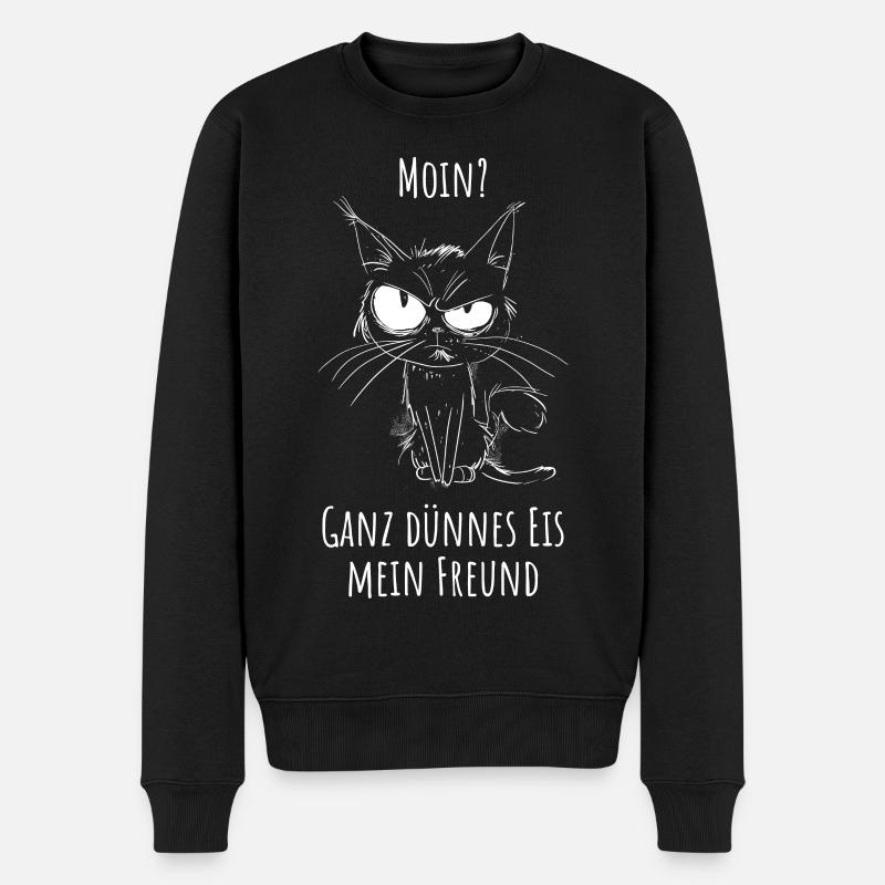 Moin ? Glace très mince mon ami - Pull Premium bio Homme - noir