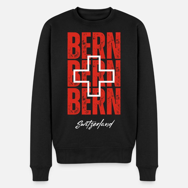J’aime Berne, souvenir de Berne - Pull Premium bio Homme - noir